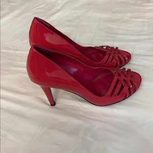 Women's Pink Peep-Toe Shoes